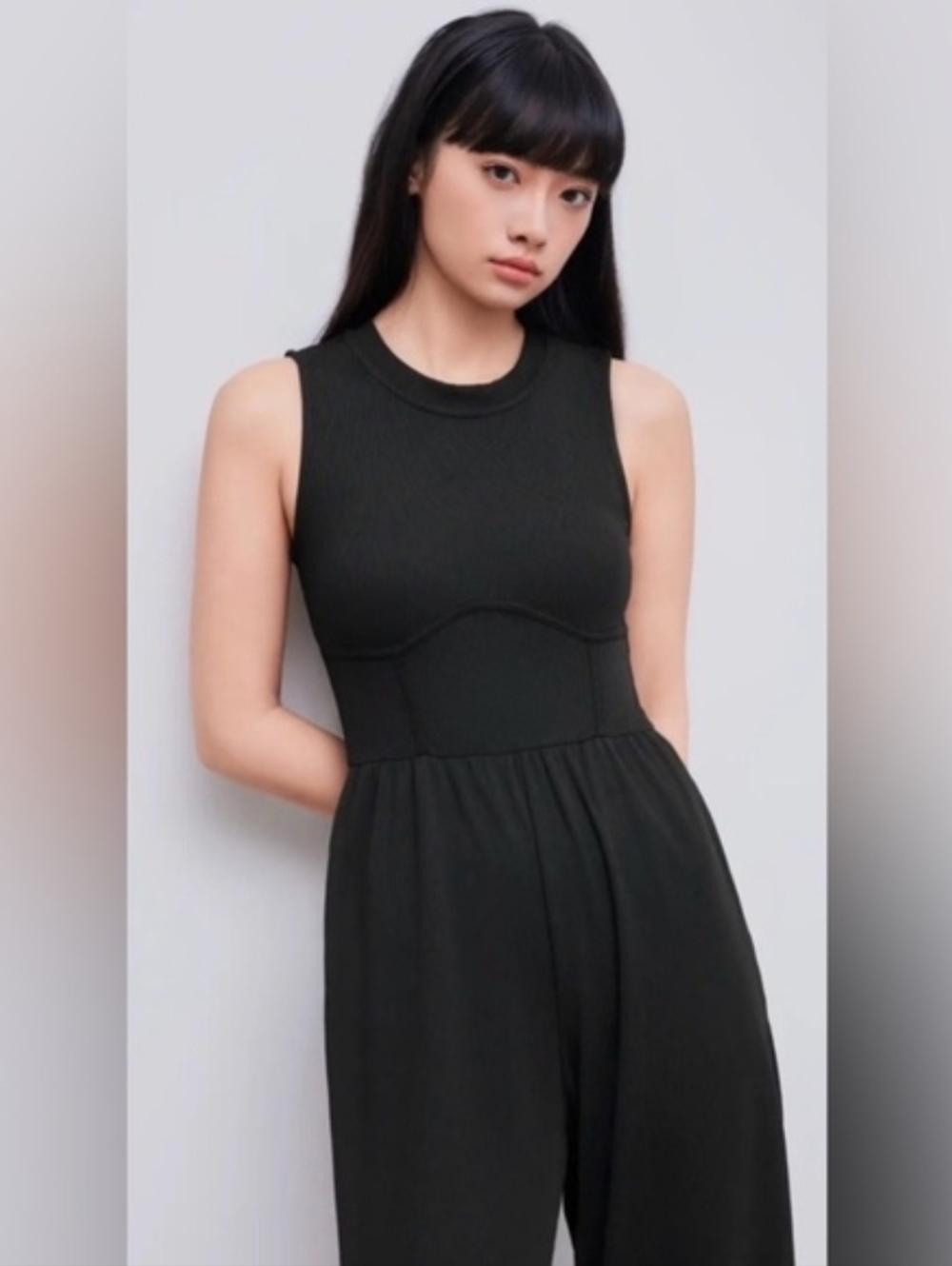 Cider Ribbed Jumpsuit (L) - Picture 2 of 10